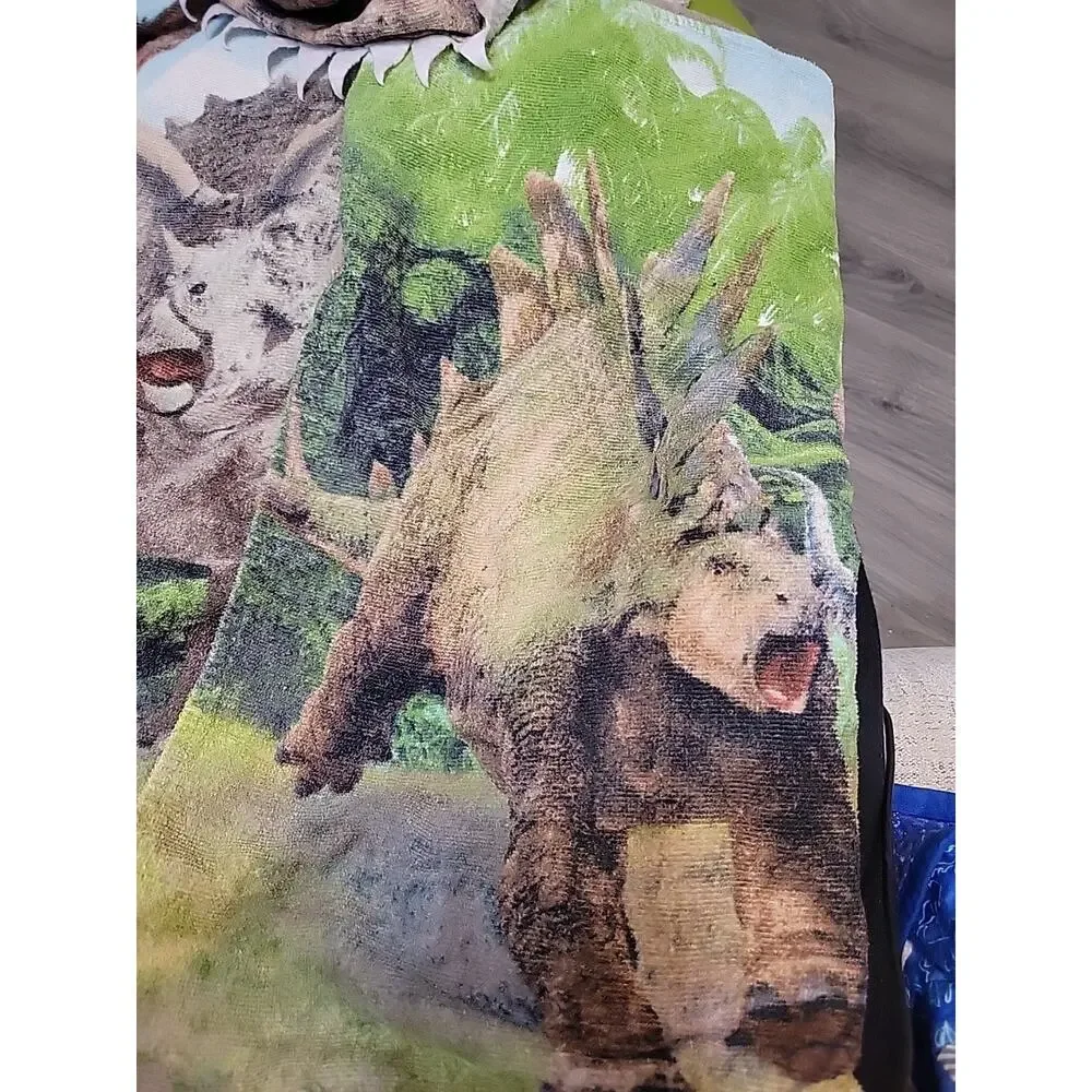 Youth Toddler Jurassic Park Vintage USED Hooded Towel